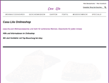 Tablet Screenshot of casa-lila.com